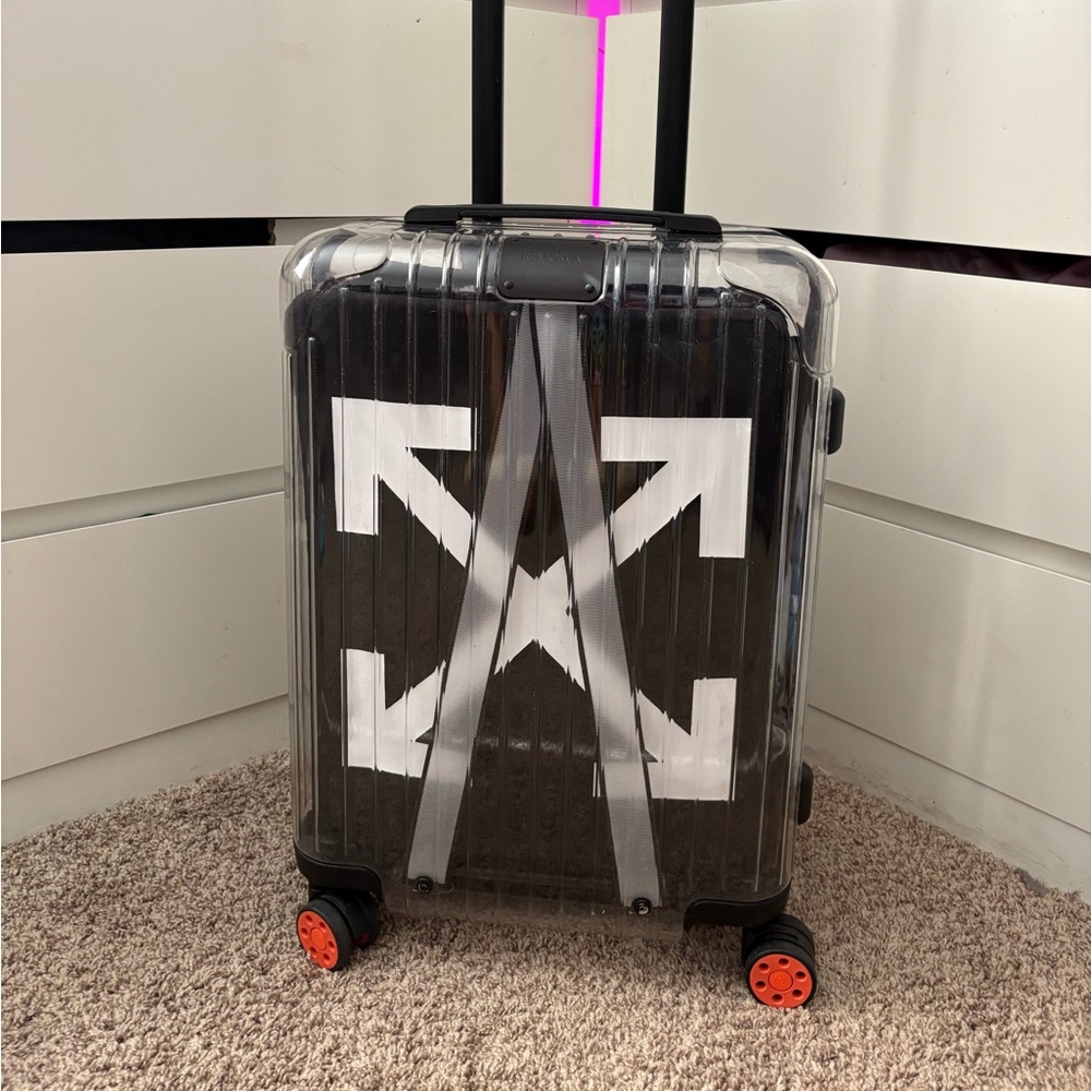 OFF-WHITE x RIMOWA Transparent Suitcase Black Accents